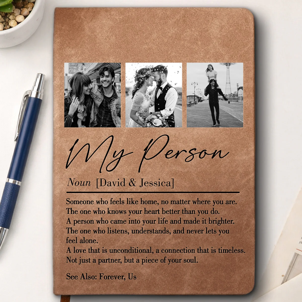 My Person - Personalized Custom Leather Journal - Image 3