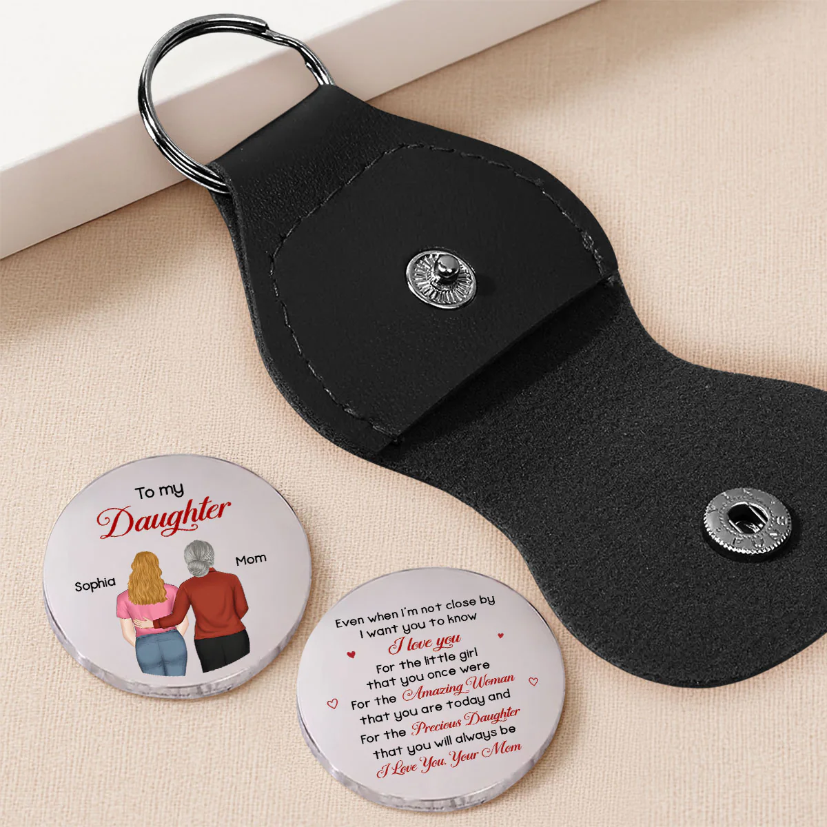 My Precious Daughter - Personalized Custom Pocket Hug - Image 4