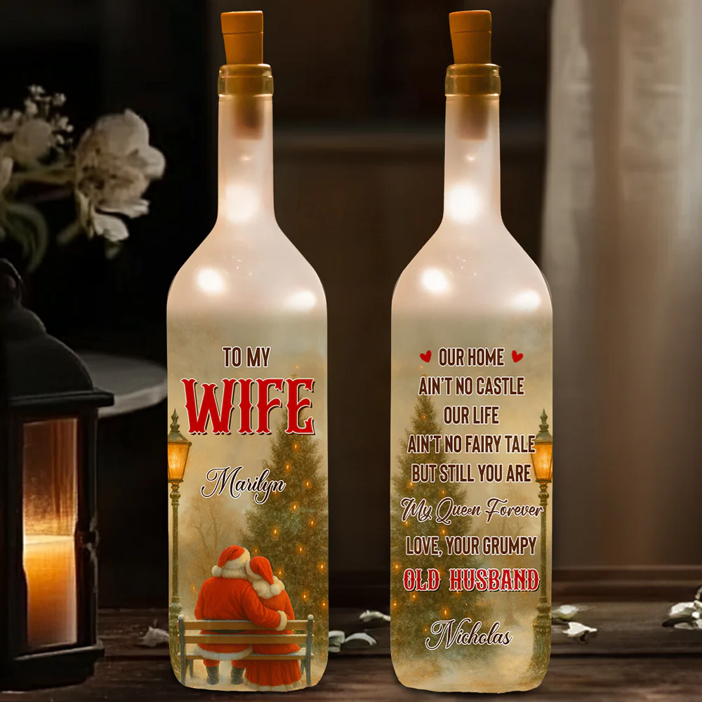 My Queen Forever - Personalized Custom Bottle Lamp - Image 2