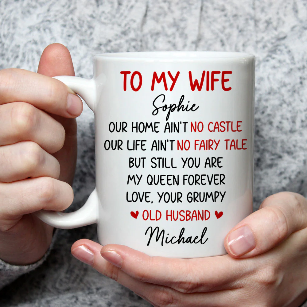 My Queen Forever - Personalized Custom Coffee Mug - Image 2
