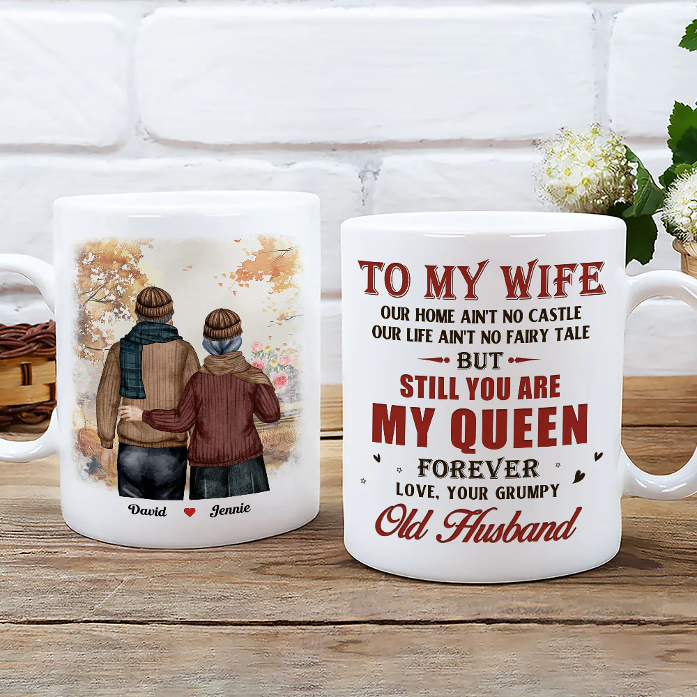 My Queen Forever - Personalized Custom Coffee Mug - Image 3