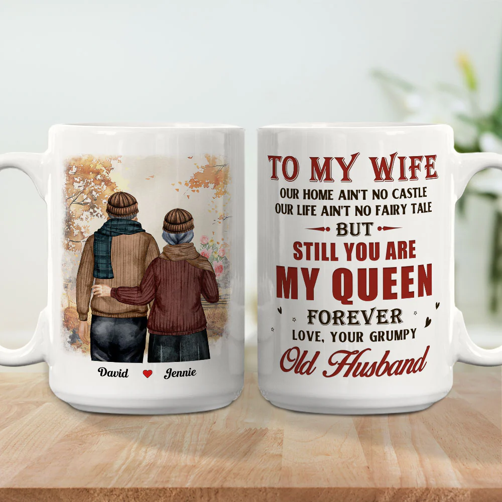 My Queen Forever - Personalized Custom Coffee Mug - Image 4