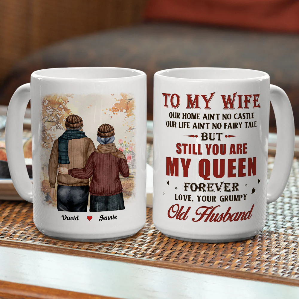 My Queen Forever - Personalized Custom Coffee Mug - Image 5