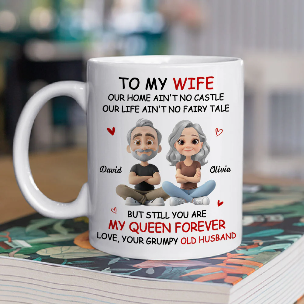 My Queen - Personalized Custom Coffee Mug - Image 2