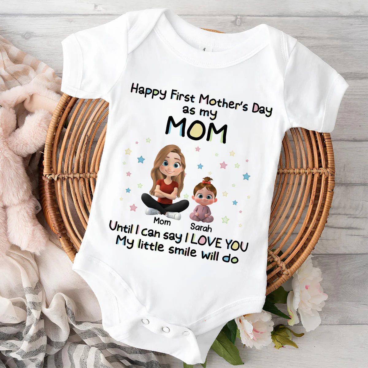 My Smile For You - Personalized Custom Baby Onesie - Image 2
