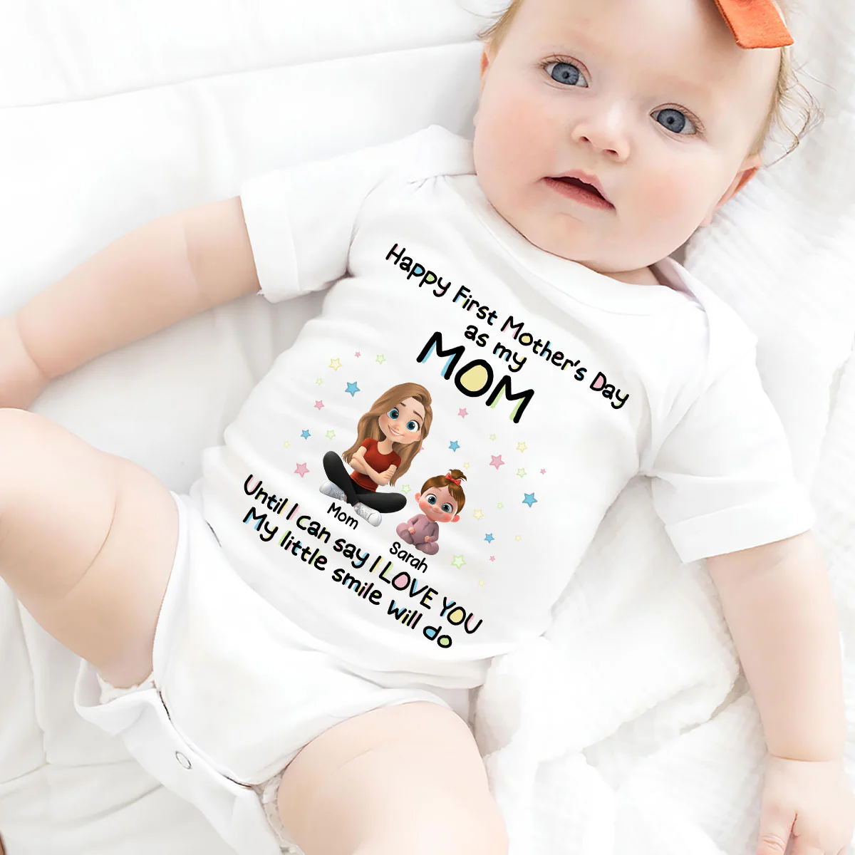 My Smile For You - Personalized Custom Baby Onesie - Image 4
