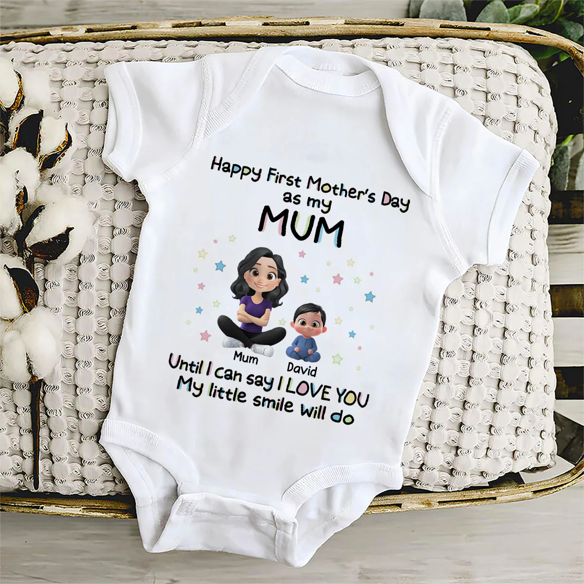 My Smile For You - Personalized Custom Baby Onesie - Image 5