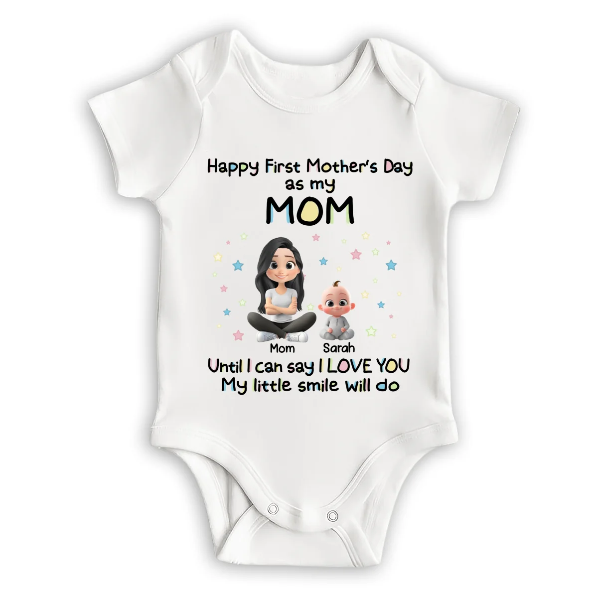 My Smile For You - Personalized Custom Baby Onesie - Image 7