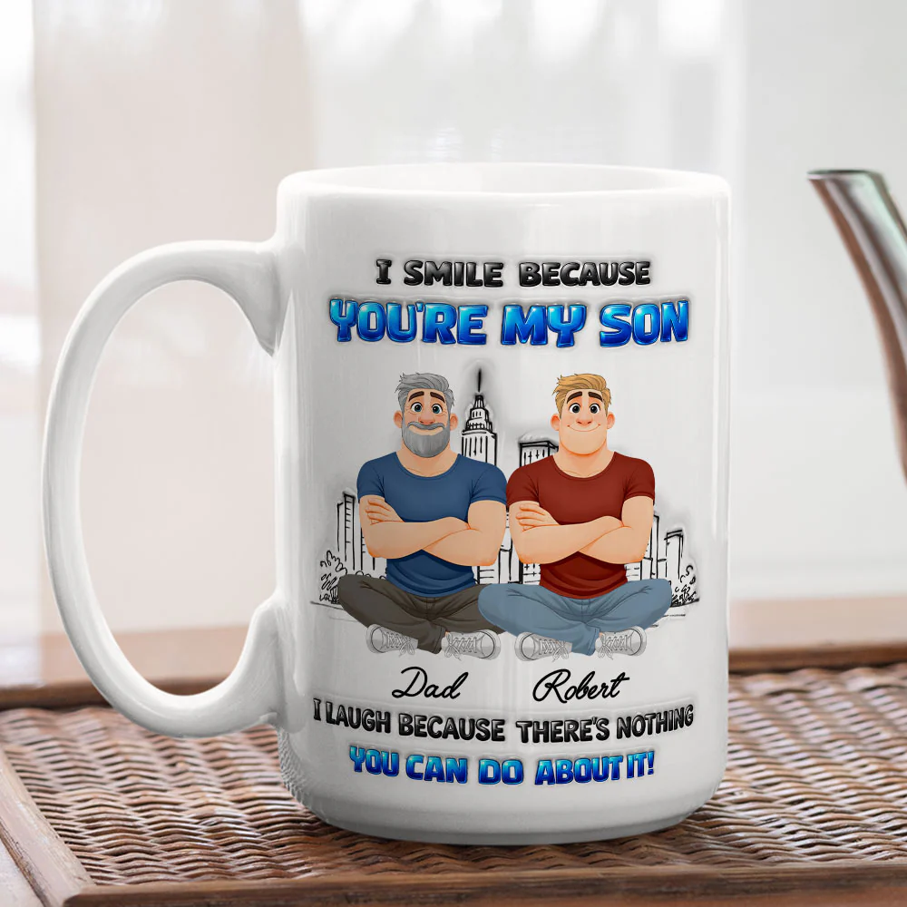 My Son Can Do It - Personalized Custom 3D Inflated Effect Mug - Image 5