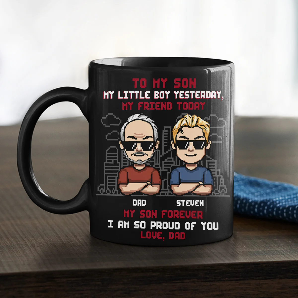 My Son My Biggest Blessing - Personalized Custom Coffee Mug - Image 2
