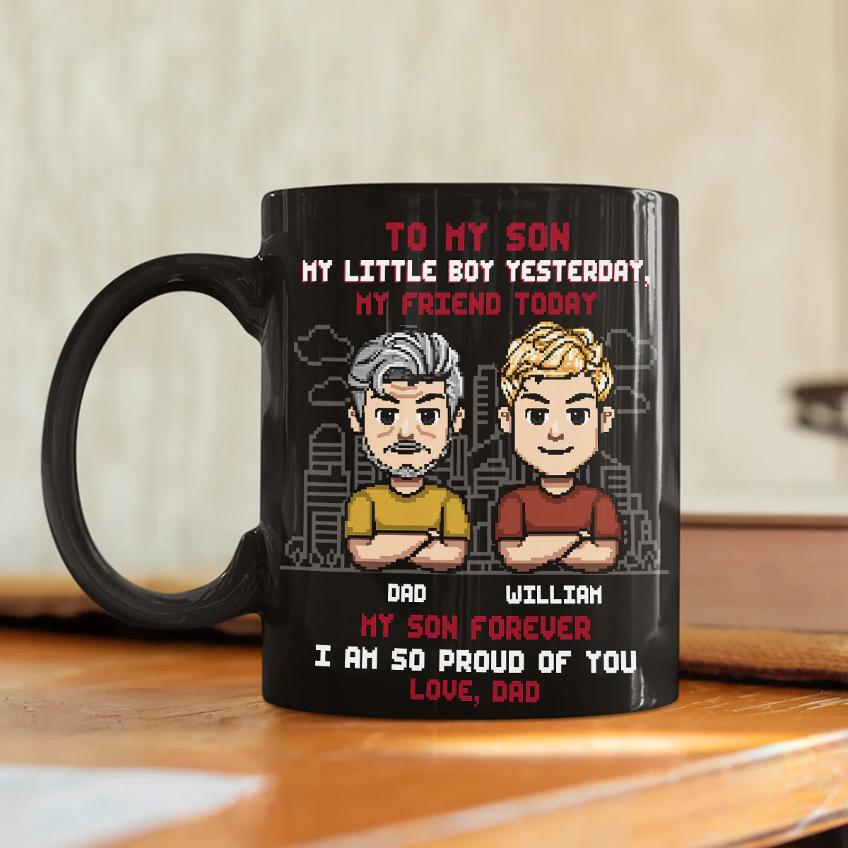 My Son My Biggest Blessing - Personalized Custom Coffee Mug - Image 3