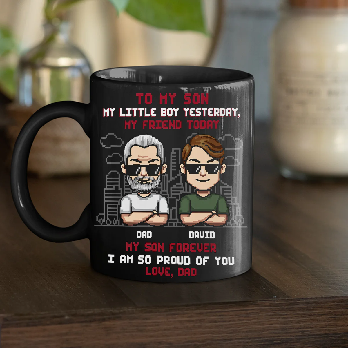 My Son My Biggest Blessing - Personalized Custom Coffee Mug - Image 4