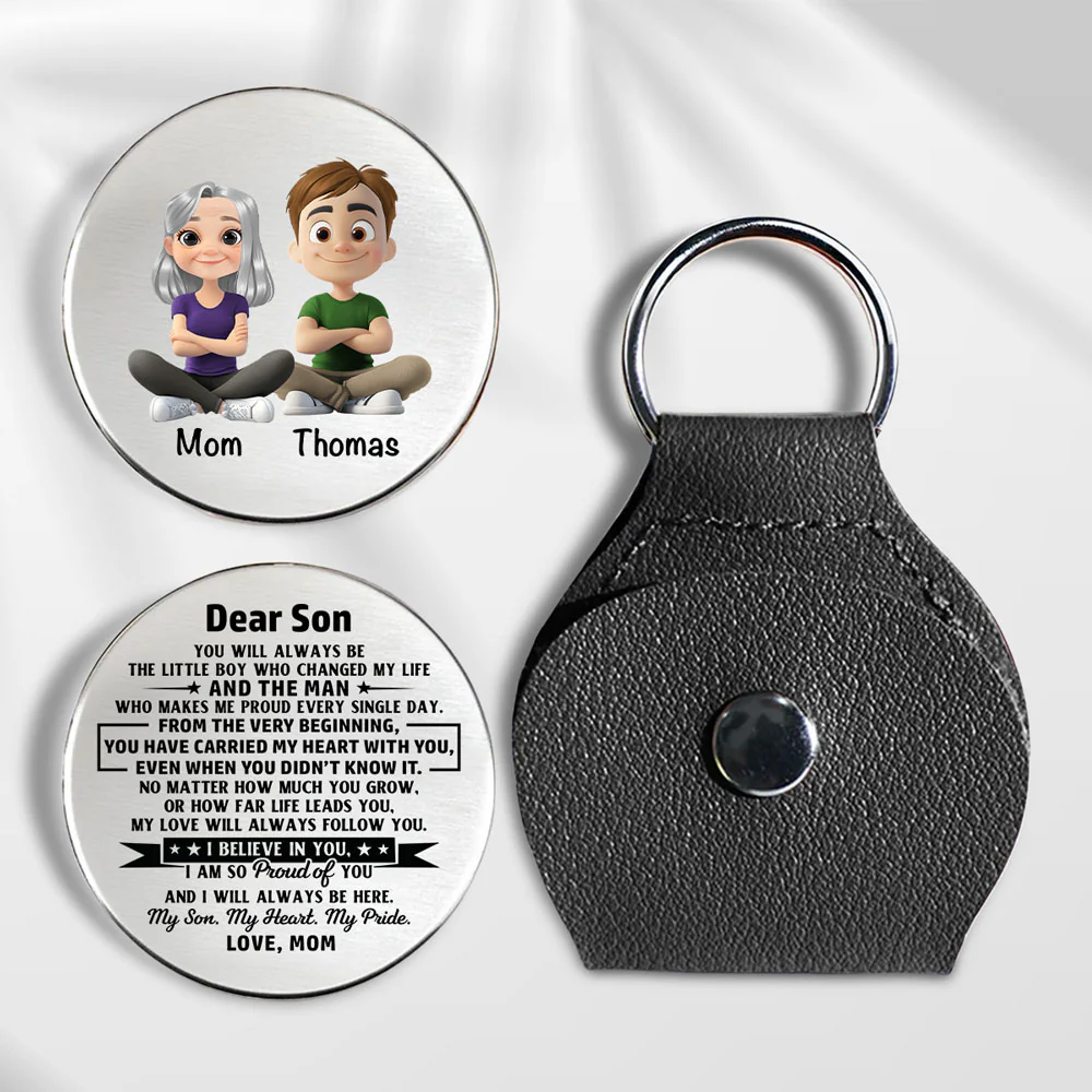 My Son My Heart My Pride - Personalized Custom Pocket Hug - Image 2