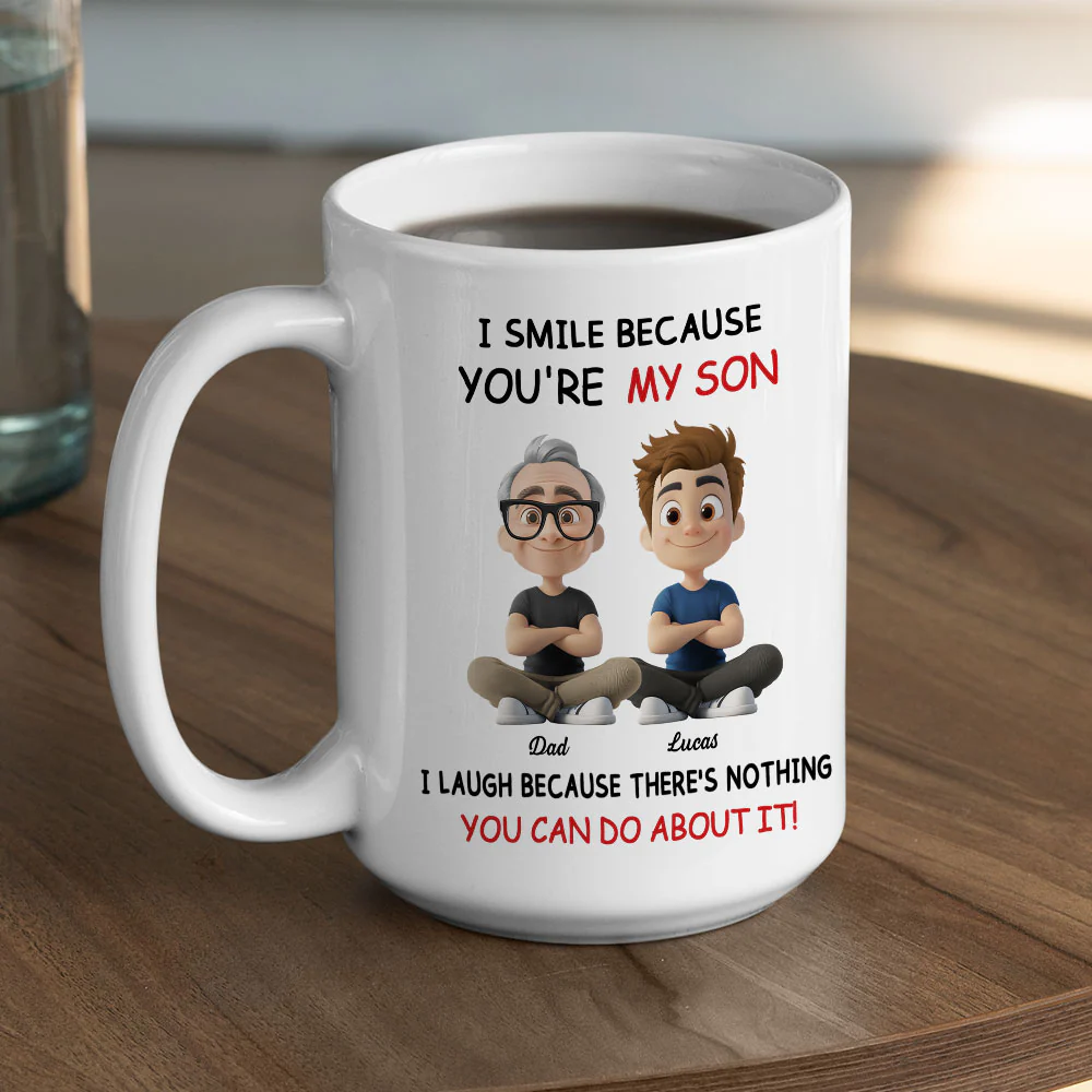 My Son - Personalized Custom Coffee Mug - Image 4