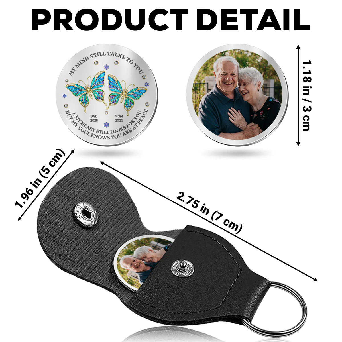 My Soul Knows You Are At Peace - Personalized Custom Pocket Hug - Image 6