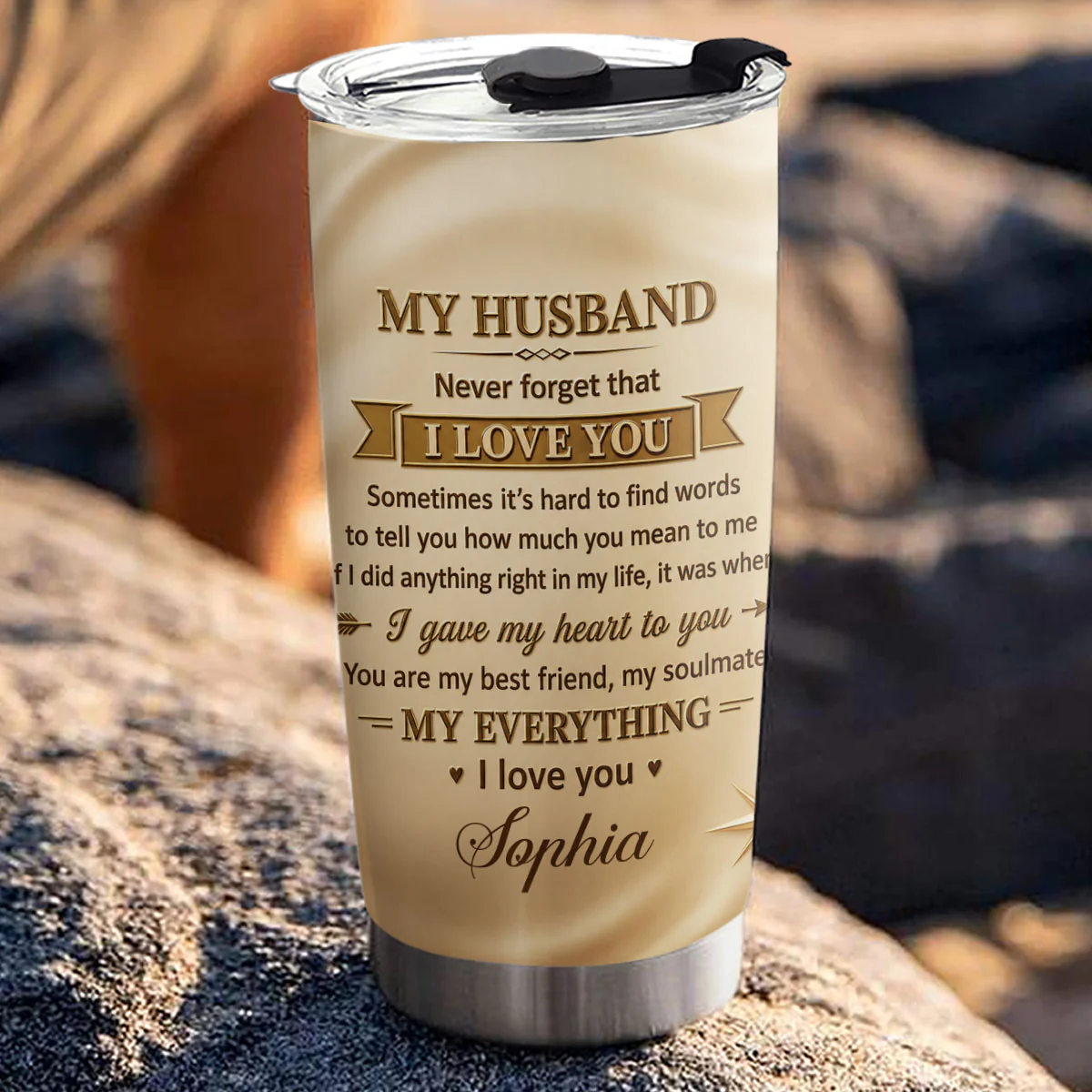 My Soulmate And My Everything - Personalized Custom 3D Effect Tumbler - Image 3