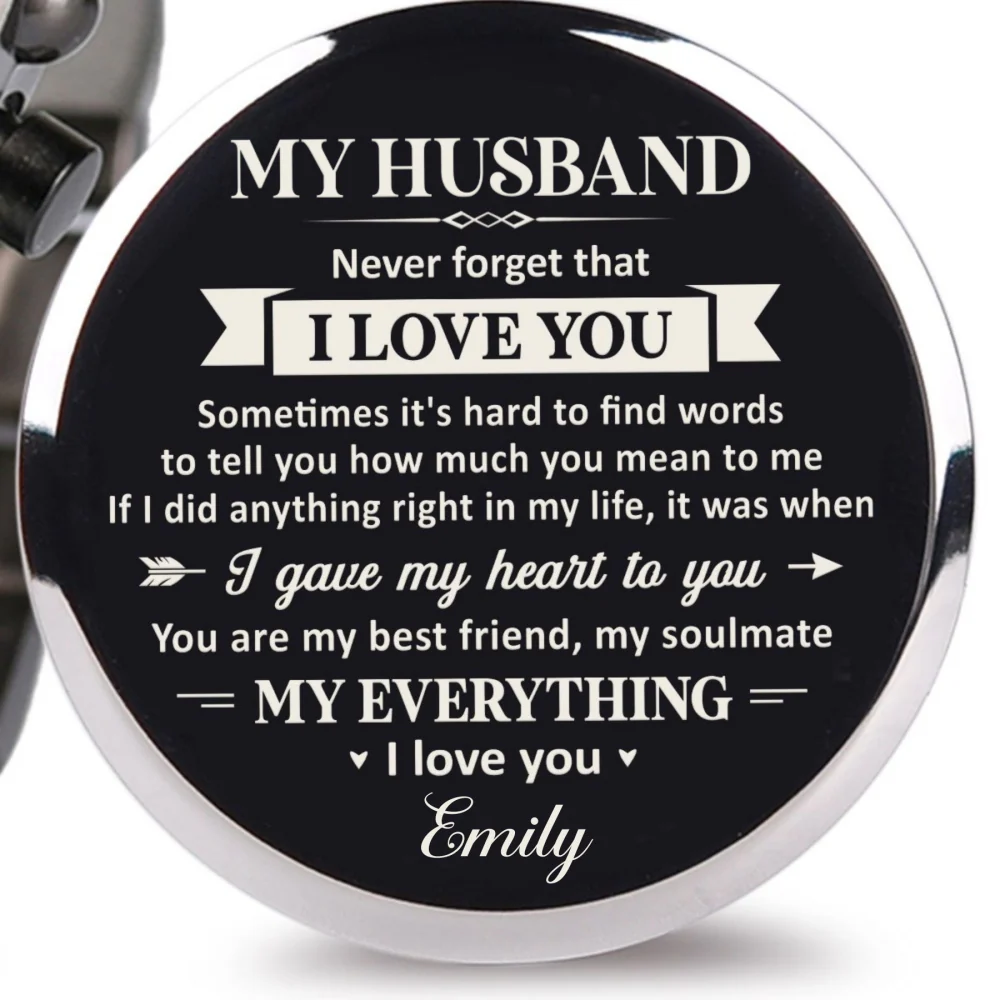 My Soulmate And My Everything - Personalized Engraved Wooden Watches GQ026 - Image 6