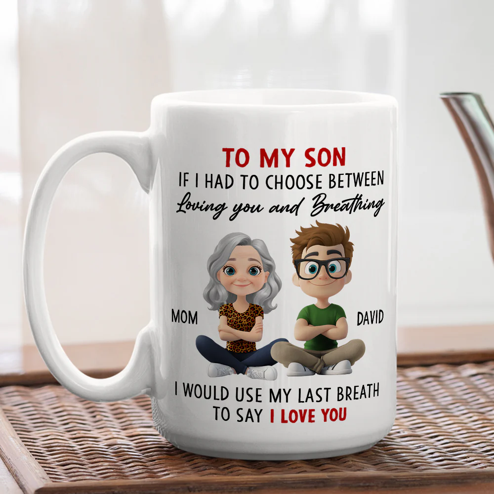 My Sweet Boy Always - Personalized Custom Coffee Mug - Image 3