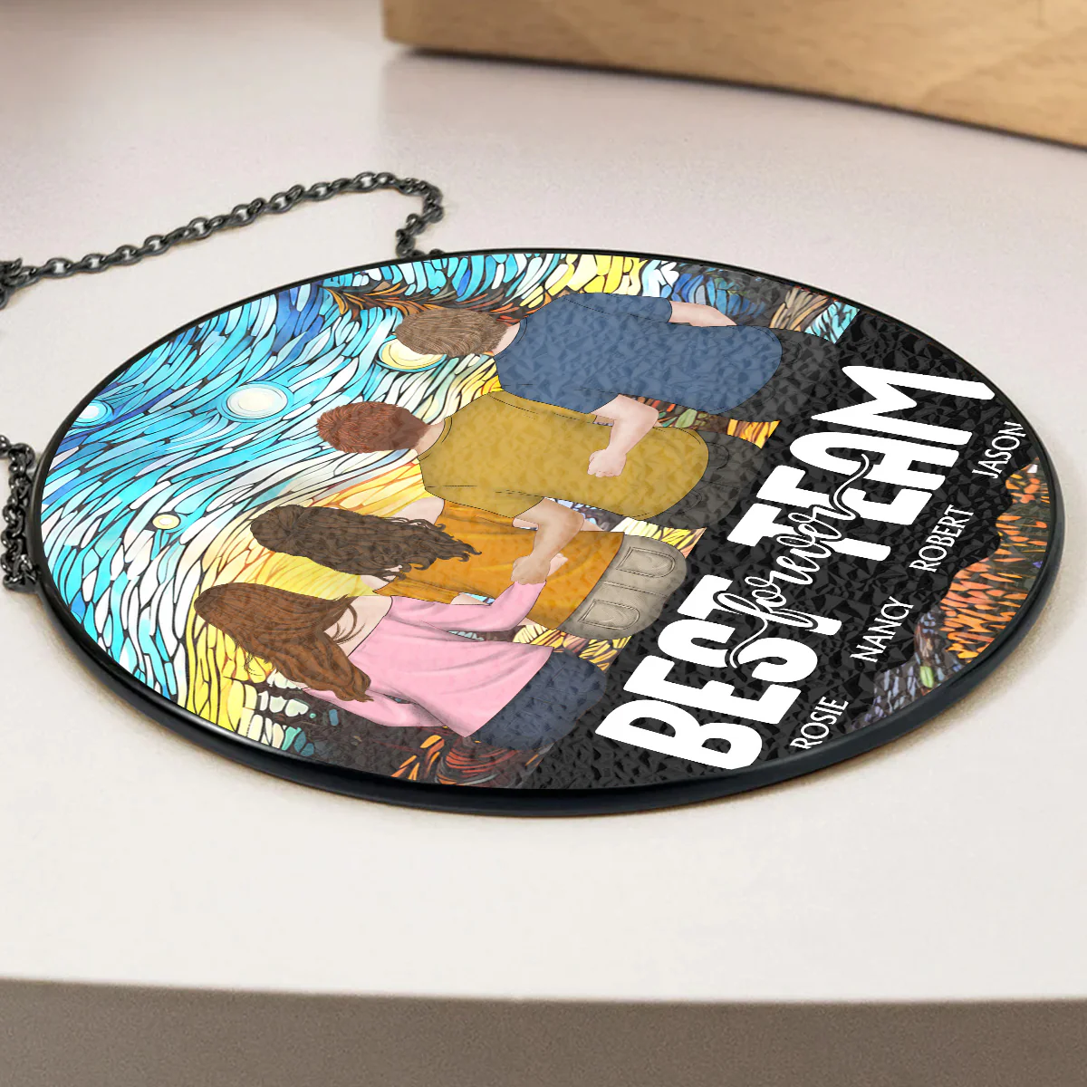 My Team - Personalized Custom Window Hanging Suncatcher - Image 5