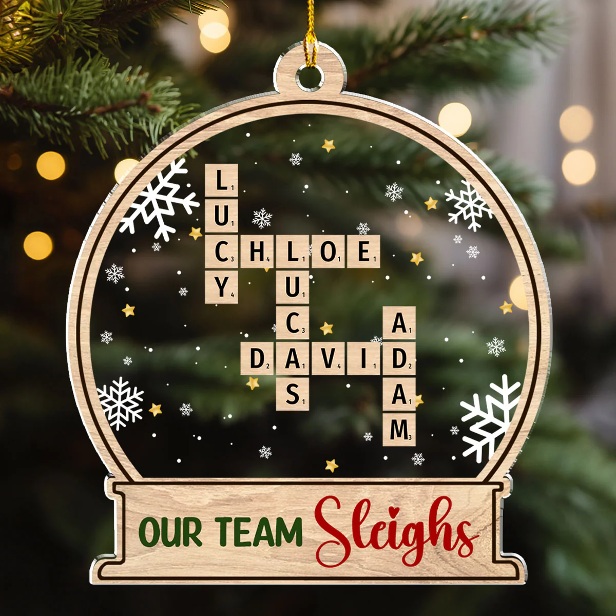 My Teammate - Personalized Custom Acrylic Ornament - Image 2