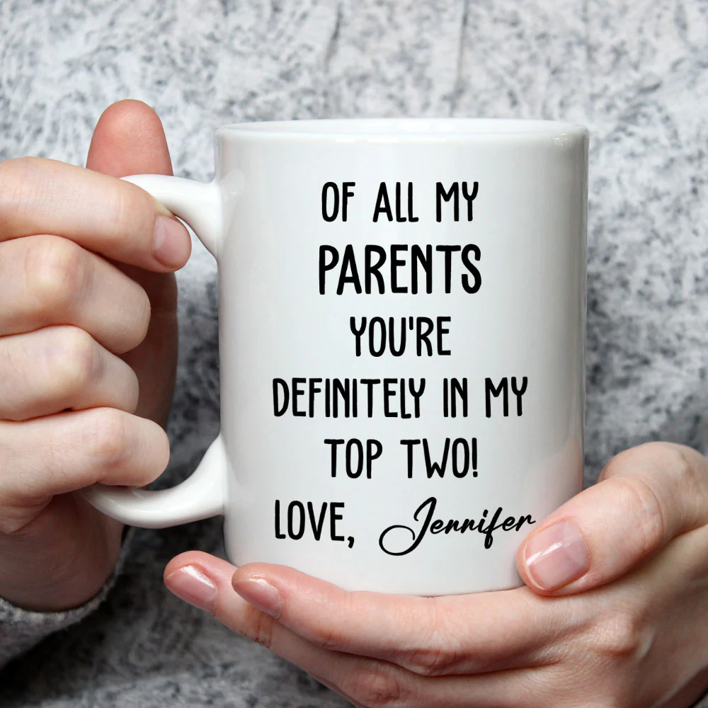 My Top Two - Personalized Custom Coffee Mug - Image 3