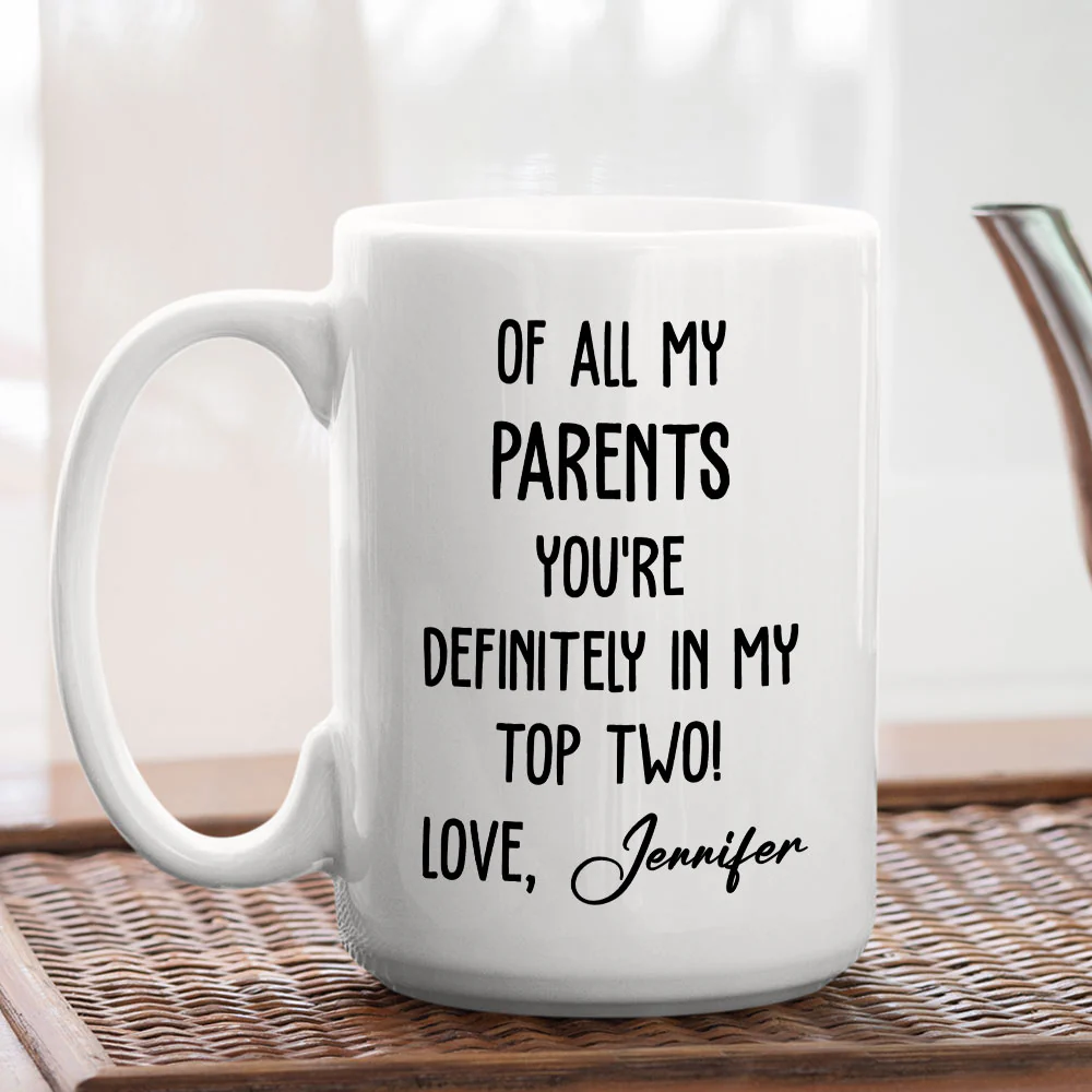 My Top Two - Personalized Custom Coffee Mug - Image 4