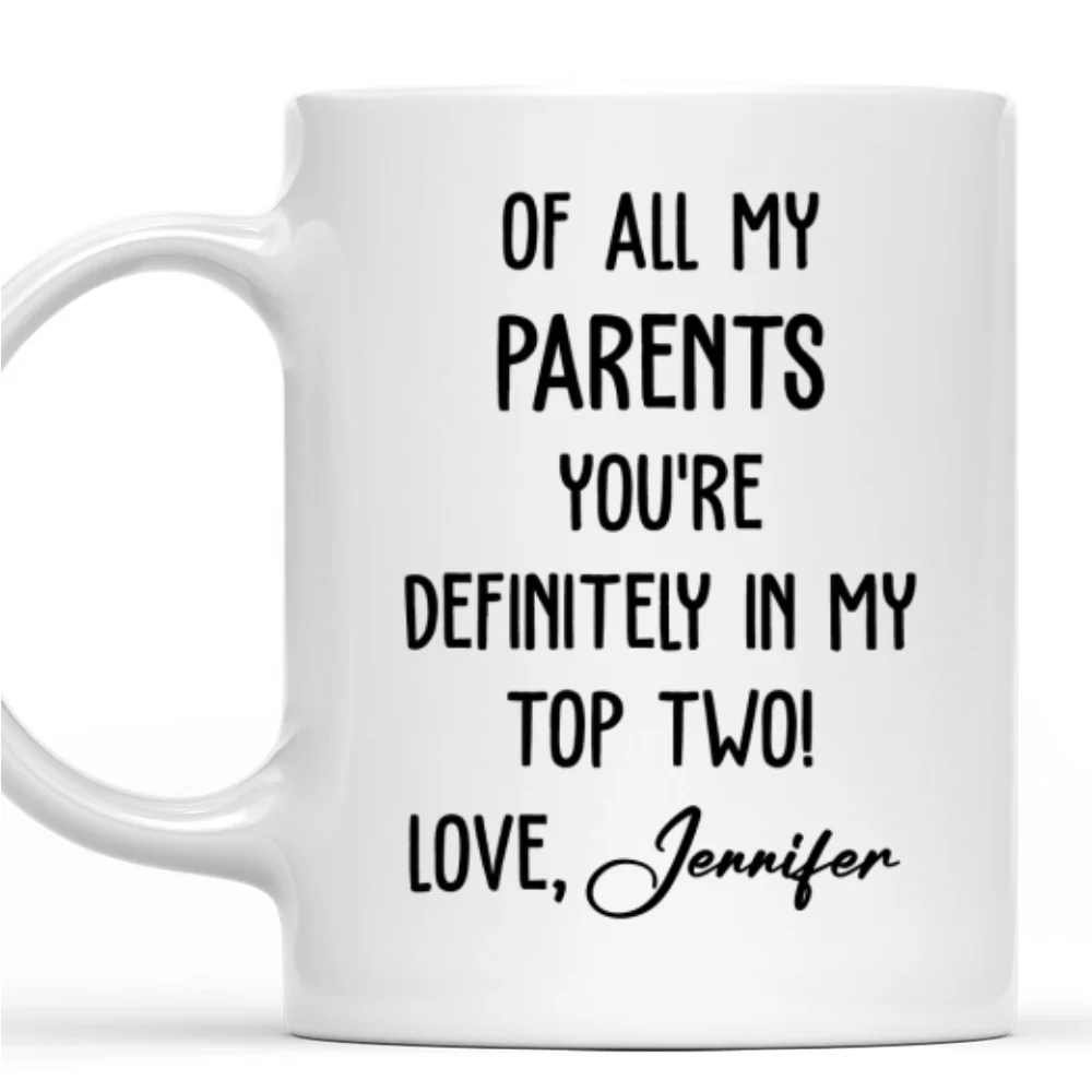 My Top Two - Personalized Custom Coffee Mug - Image 7