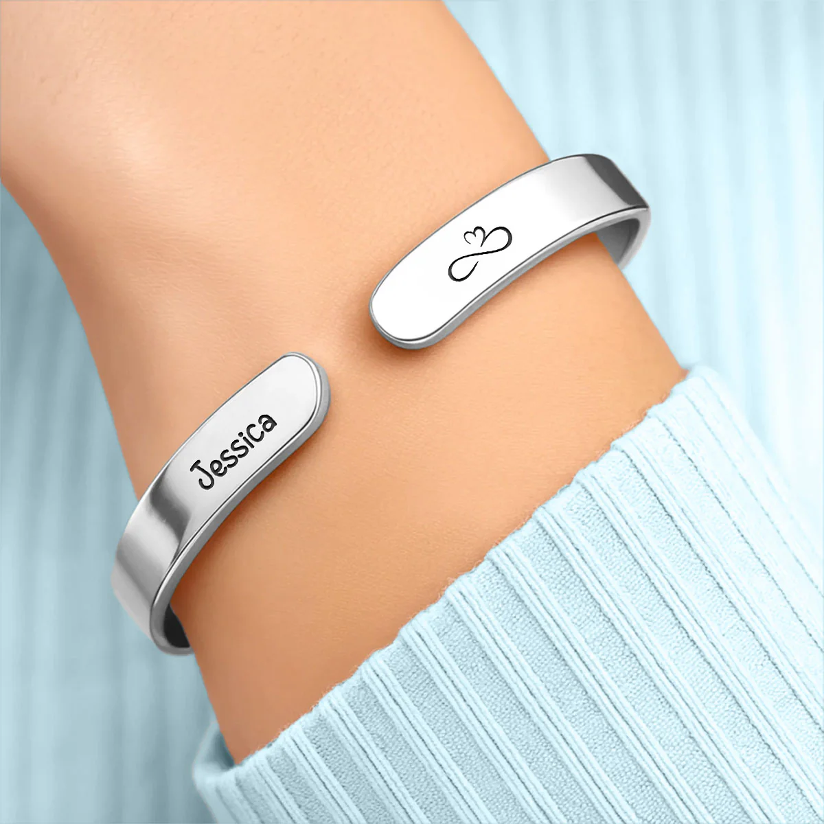 My Unpaid Therapist - Personalized Custom Bracelet Cuff - Image 2