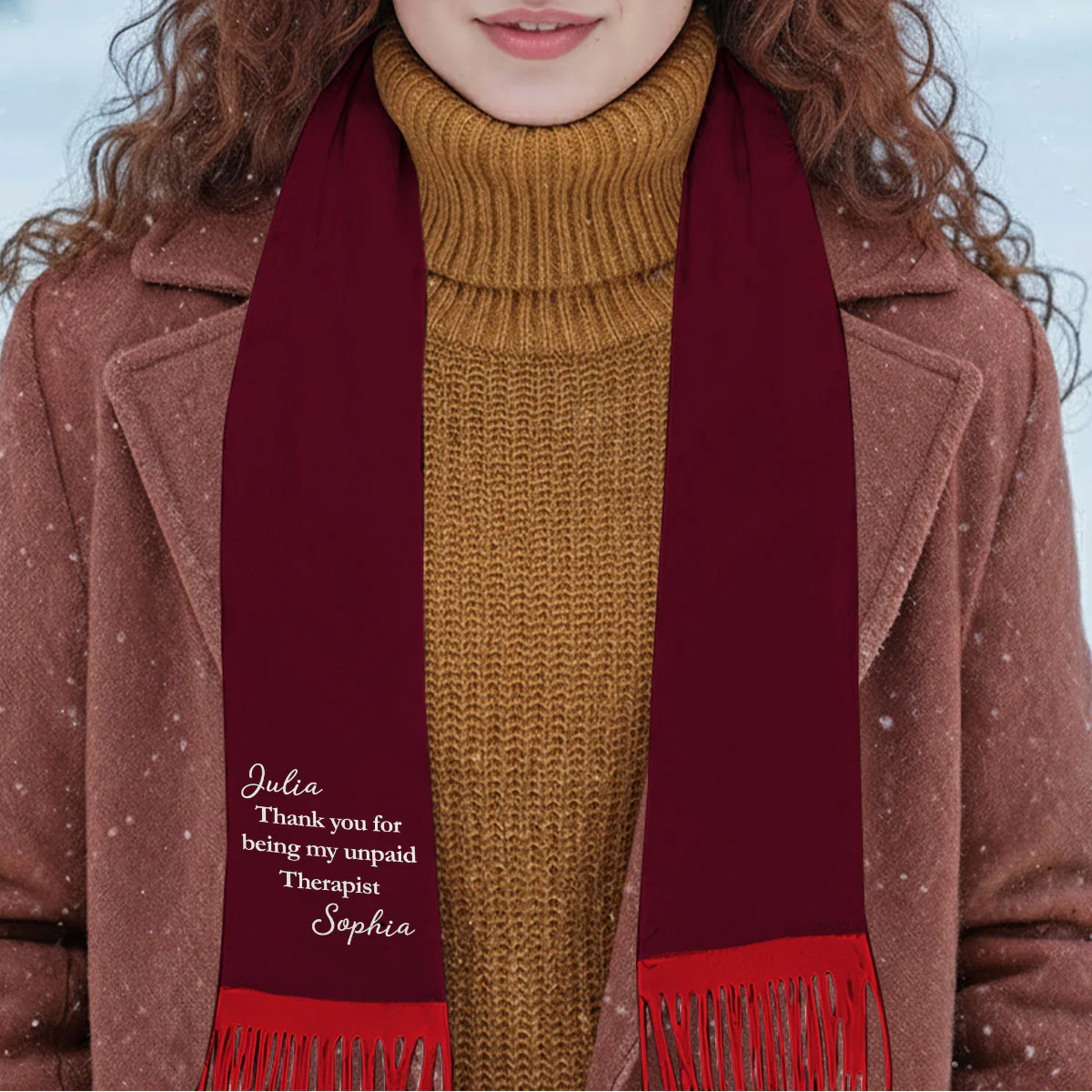 My Unpaid Therapist - Personalized Custom Scarf