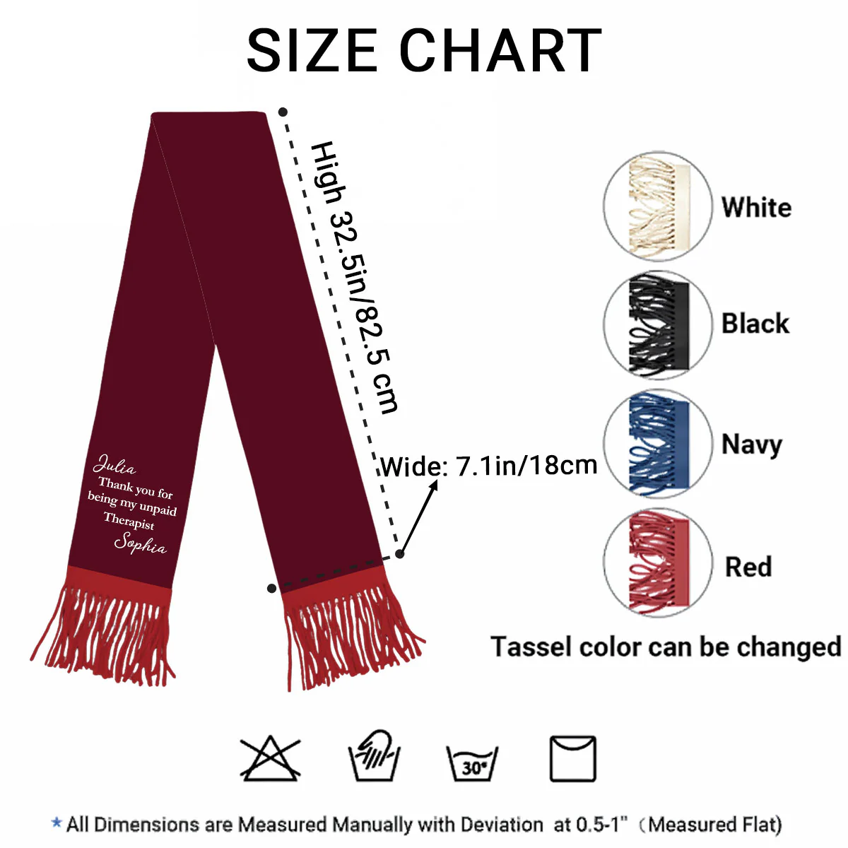 My Unpaid Therapist - Personalized Custom Scarf - Image 6