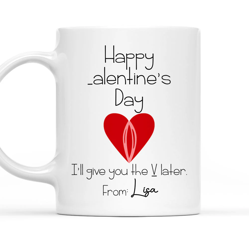 My V - Personalized Custom Coffee Mug