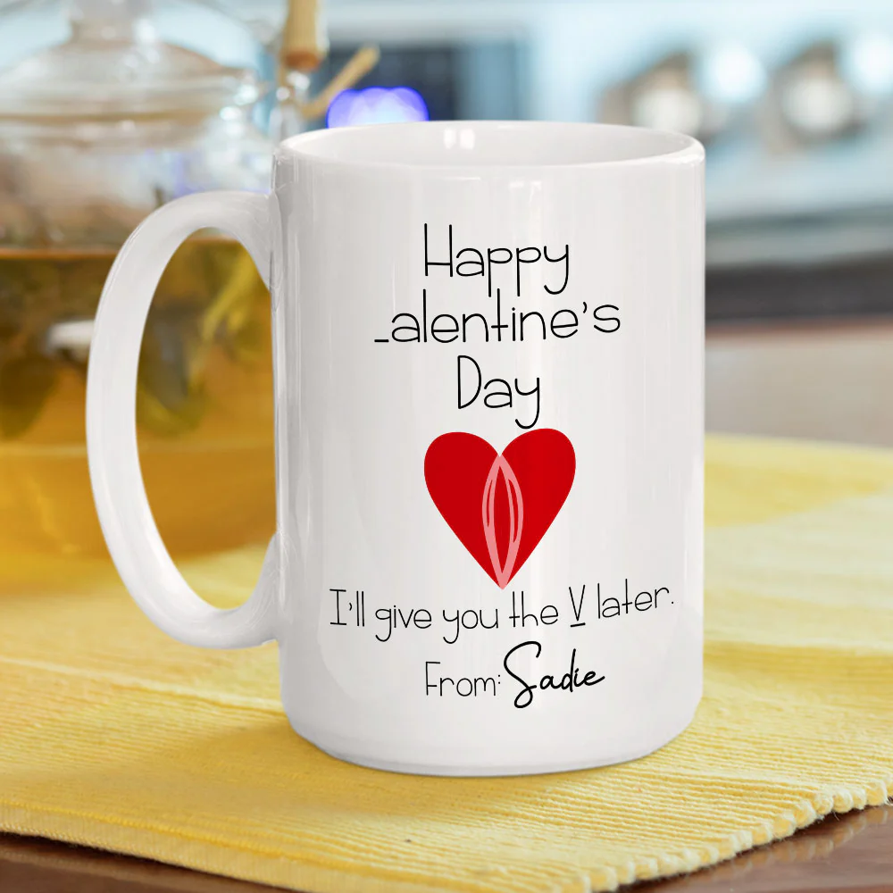 My V - Personalized Custom Coffee Mug - Image 4