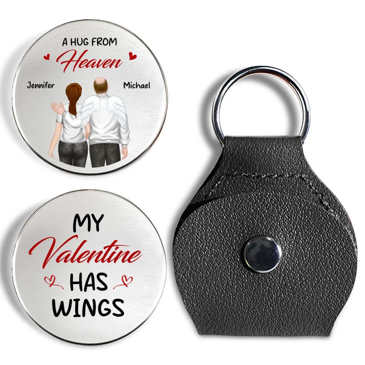 My Valentine Has Wings - Personalized Custom Pocket Hug - Image 8