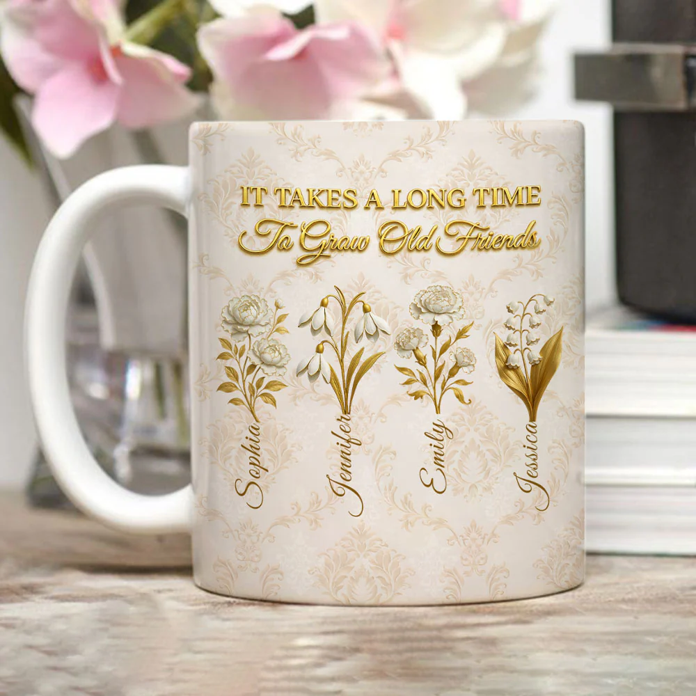 My Vintage Friend - Personalized Custom Coffee Mug - Image 4