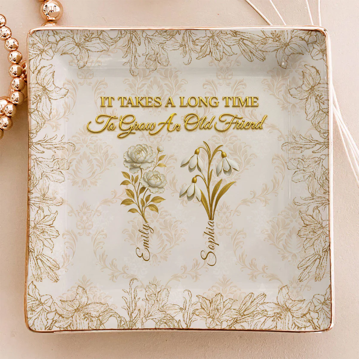 My Vintage Friend - Personalized Custom Jewelry Dish