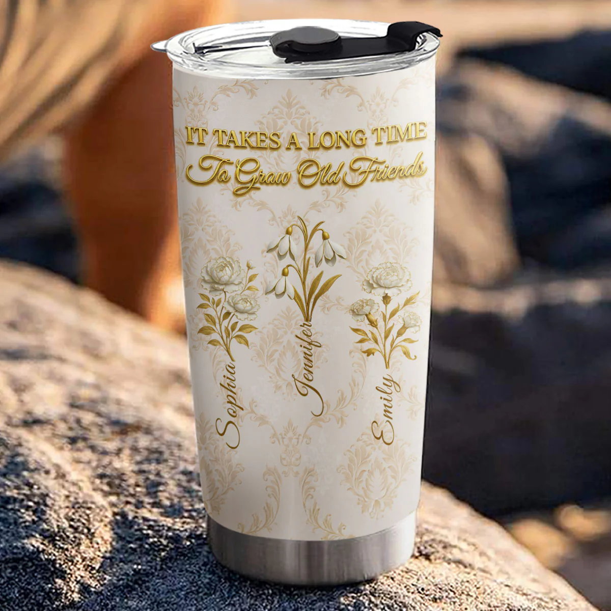 My Vintage Friend - Personalized Custom Tumbler - Image 3