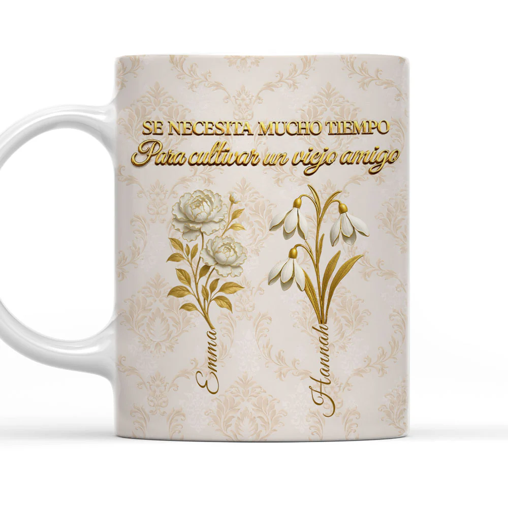My Vintage Friend Spanish - Personalized Custom Coffee Mug