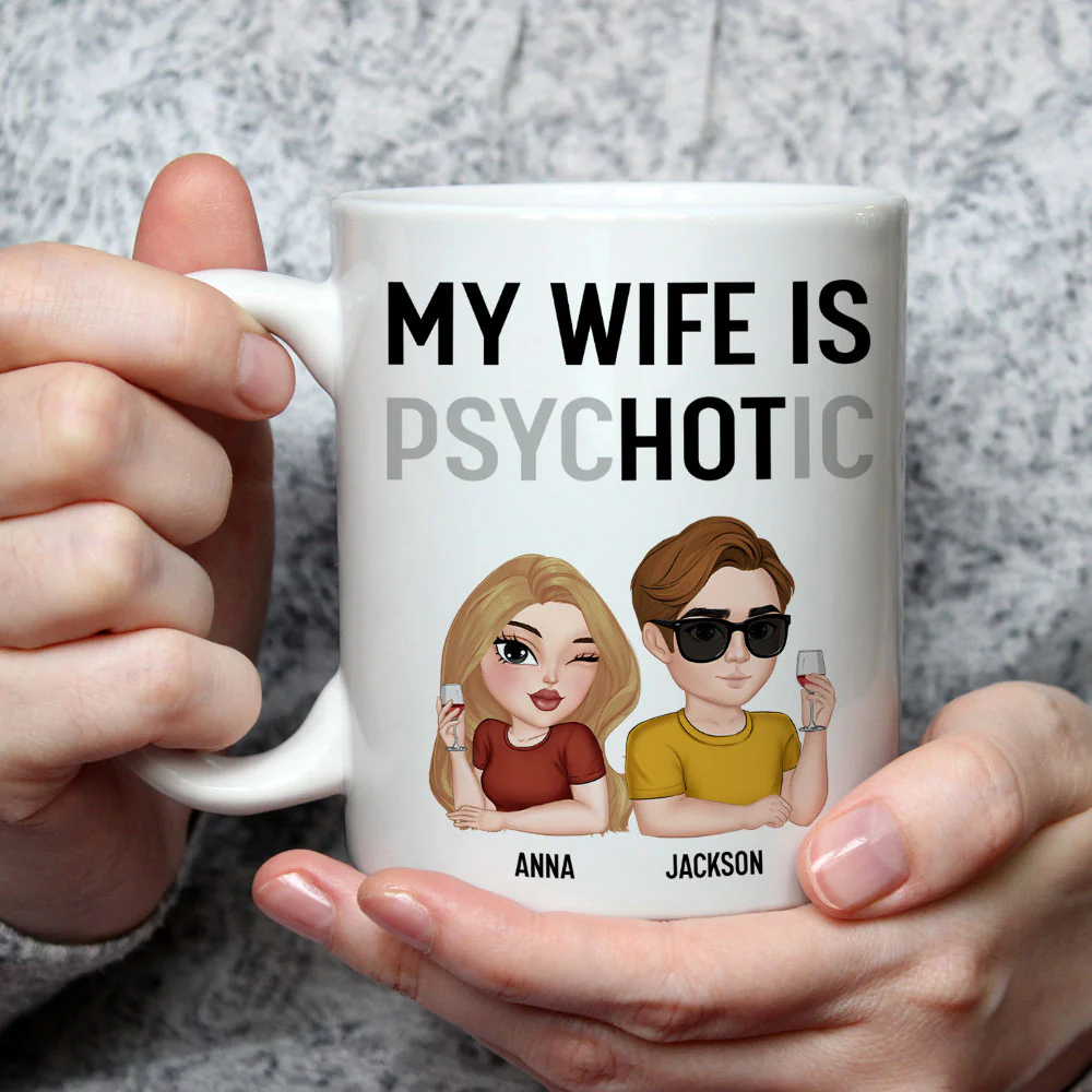 My Wife Is Hot - Personalized Custom Coffee Mug - Image 2
