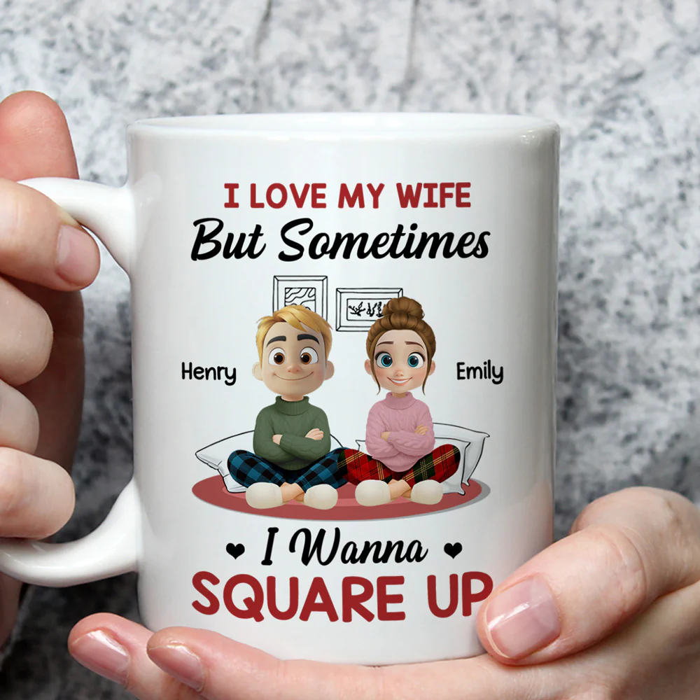 My Wife My Beautiful Headache - Personalized Custom Coffee Mug - Image 3