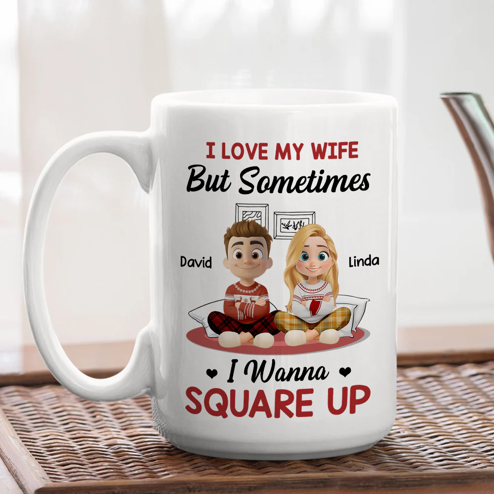 My Wife My Beautiful Headache - Personalized Custom Coffee Mug - Image 4
