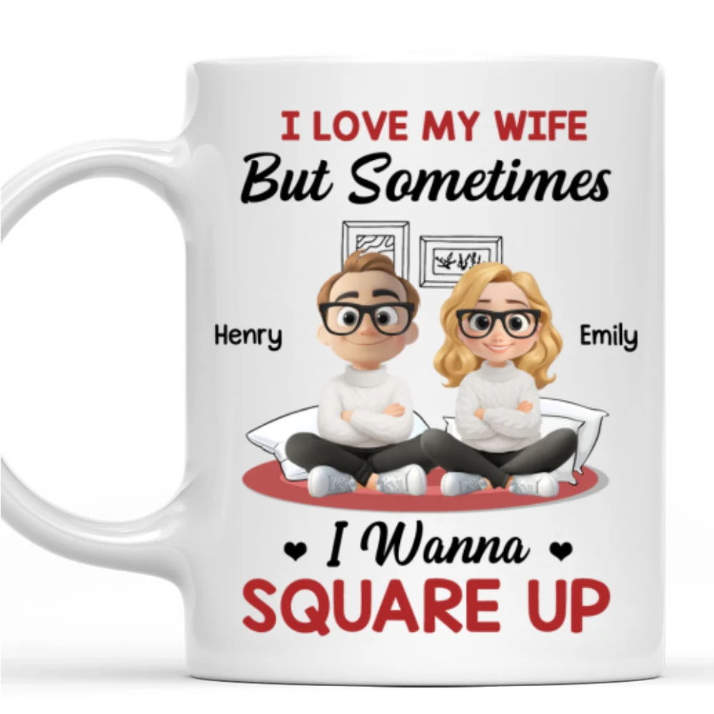 My Wife My Beautiful Headache - Personalized Custom Coffee Mug - Image 7