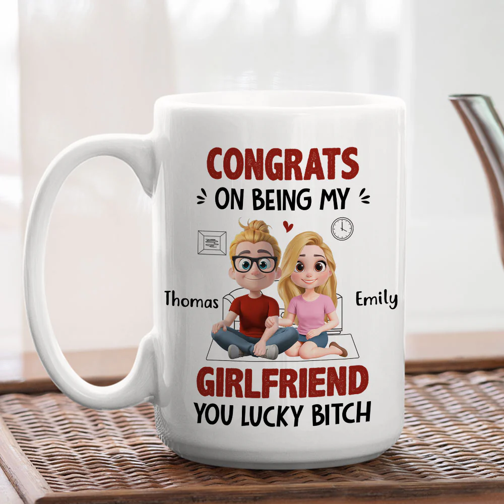 My Wife Won The Jackpot - Personalized Custom Coffee Mug - Image 5