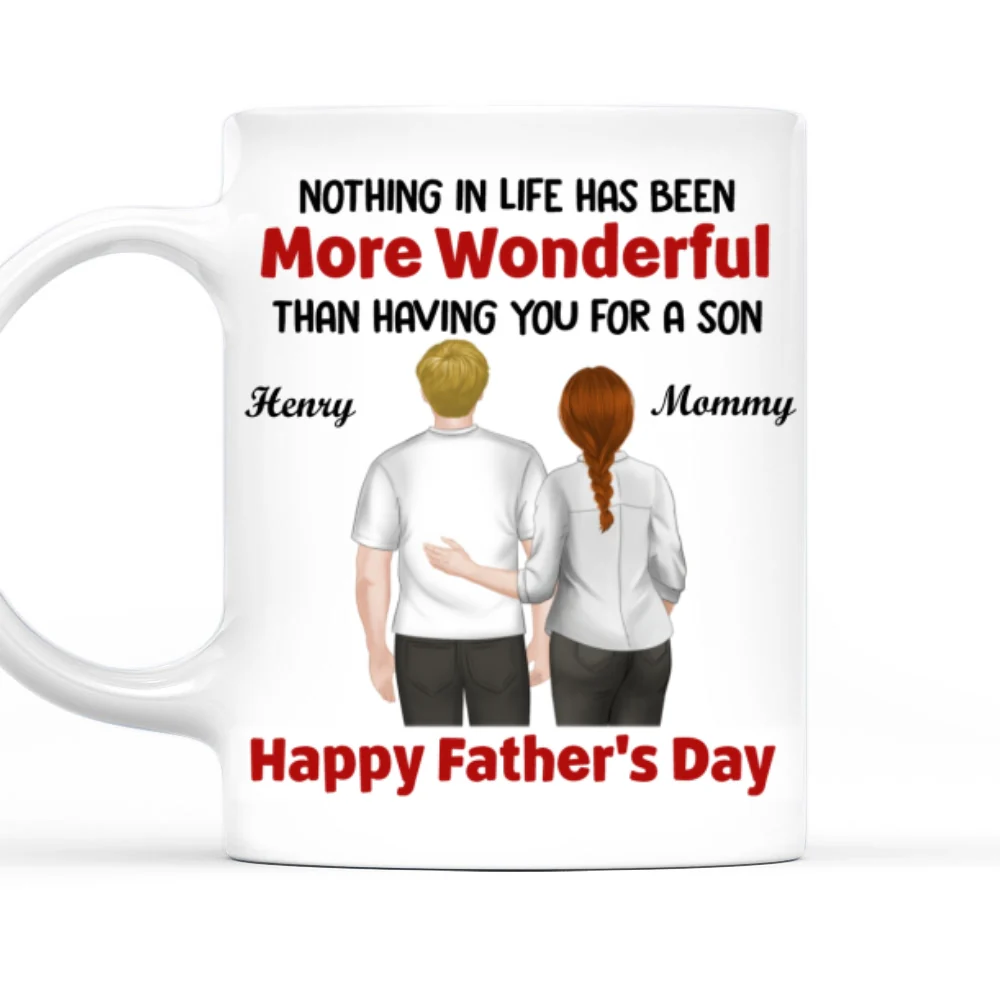 My Wonderful Son - Personalized Custom Coffee Mug - Image 10