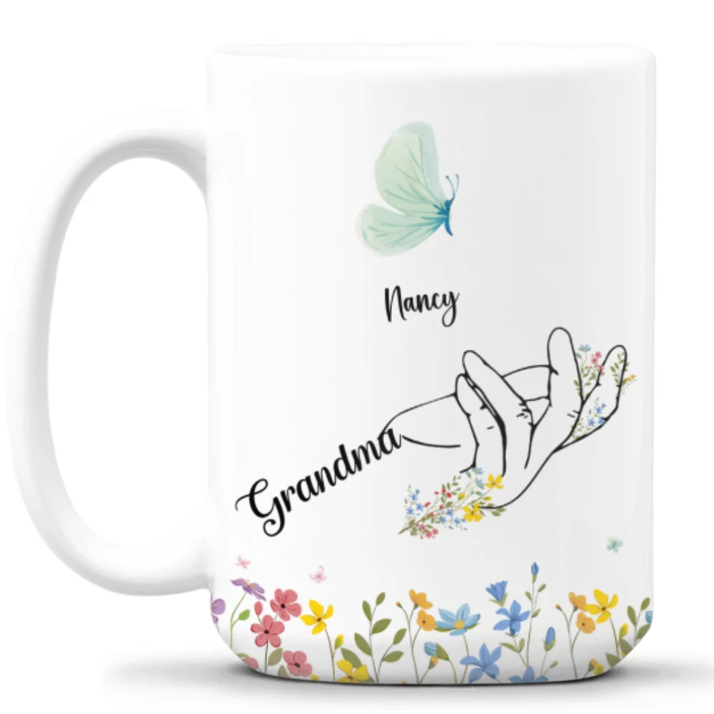 Nana Butterflies - Personalized Custom Coffee Mug - Image 10