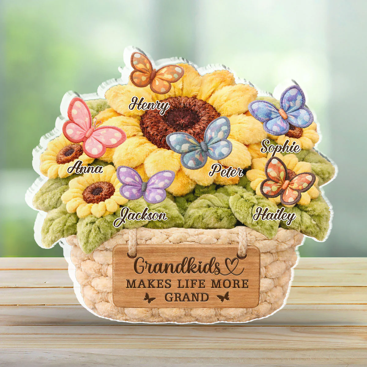 Nana Fur Flower - Personalized Custom Acrylic Plaque