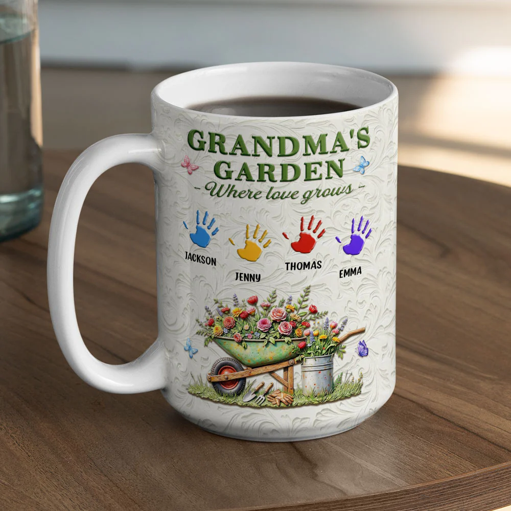 Nana Garden - Personalized Custom 3D Inflated Effect Mug - Image 5