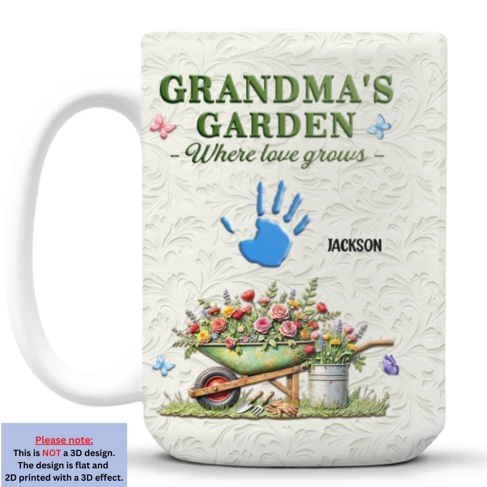 Nana Garden - Personalized Custom 3D Inflated Effect Mug - Image 9