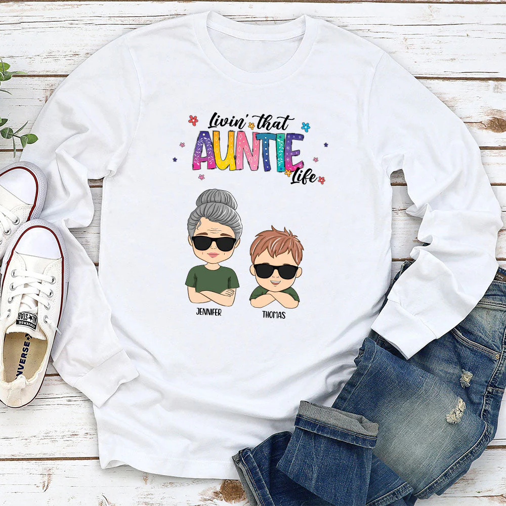 Nana Life - Personalized Custom Long Sleeve T-shirt - Image 2