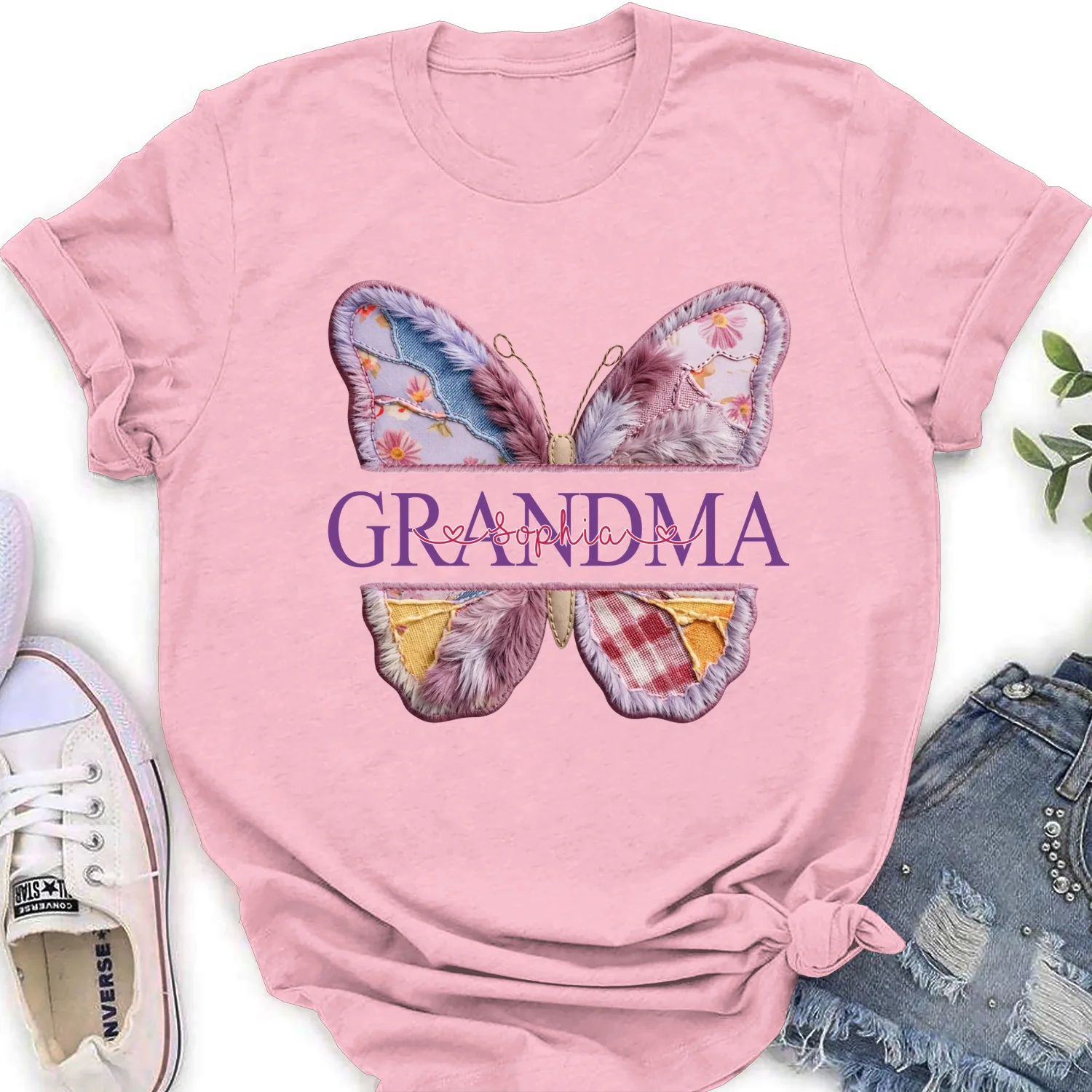 Nana Loves Grandkids - Personalized Custom Shirt - Image 13