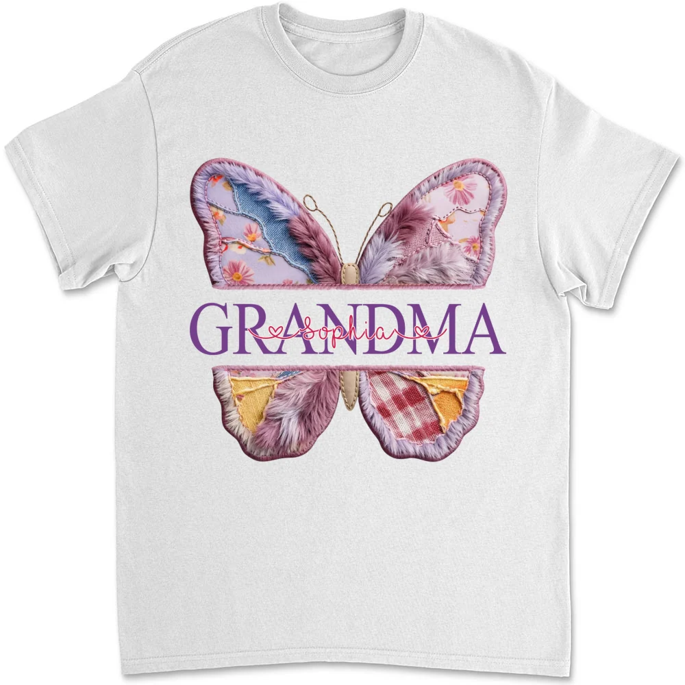 Nana Loves Grandkids - Personalized Custom Shirt - Image 4